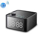 B1 Stereo Wireless Bluetooth Speaker with Mirror Display Screen, Support TF Card / AUX / U Disk / FM(Black) - 1