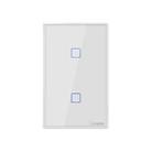 Sonoff T2 Touch 120mm Tempered Glass Panel Wall Switch Smart Home Light Touch Switch, Compatible with Alexa and Google Home, AC 100V-240V, US Plug - 1