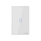 Sonoff T2 Touch 120mm Tempered Glass Panel Wall Switch Smart Home Light Touch Switch, Compatible with Alexa and Google Home, AC 100V-240V, US Plug - 1