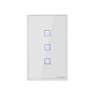 Sonoff T2 Touch 120mm Tempered Glass Panel Wall Switch Smart Home Light Touch Switch, Compatible with Alexa and Google Home, AC 100V-240V, US Plug - 1