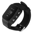 D99 0.96 inch OLED Screen Smartwatch for the Elder IP54 Waterproof, Support GPS + LBS + WiFi Positioning / Two-way Dialing / Voice Monitoring / One-key First-aid / Wrist off Alarm / Safety Fence (Black) - 1