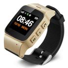 D99+ 1.22 inch HD LCD Screen GPS Smartwatch for the Elder Waterproof, Support GPS + LBS + WiFi Positioning / Two-way Dialing / Voice Monitoring / One-key First-aid / Wrist off Alarm / Safety Fence (Champagne Gold) - 1