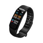 DOMIN0 C1S 0.96 inches IPS Color Screen Smart Bracelet IP67 Waterproof, Support Call Reminder /Heart Rate Monitoring /Blood Pressure Monitoring /Sleep Monitoring /Sedentary Reminder / Remote Control(Black) - 1