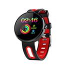 DOMINO DM78 Plus 1.22 inch IPS Screen Bluetooth Smart Watch, IP68 Waterproof, Support Pedometer / Heart Rate Monitor / Blood Pressure Monitor / Sleep Monitor, Compatible with Android and iOS Phones (Red) - 1