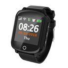 D200 1.54 inch IPS Color Screen Smartwatch for the Elder IP68 Waterproof, Support GPS+LBS+WiFi Tracker / One-key First-aid / Heart Rate Blood Pressure Monitoring / Fall-down Alarm /  Two-way Conversation(Black) - 1