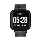 DTNO.1 G12 1.3 inches OLED Color Screen Smart Bracelet IP67 Waterproof, Steel Watchband, Support Call Reminder /Heart Rate Monitoring /Sedentary Reminder /Multi-sport Mode(Black) - 1