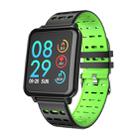 T2 1.3 inches TFT IPS Color Screen Smart Bracelet IP67 Waterproof, Support Call Reminder /Heart Rate Monitoring /Sleep Monitoring /Sedentary Reminder /Blood Pressure Monitoring /Blood Oxygen Monitoring (Green) - 1