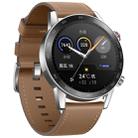 HUAWEI Honor MagicWatch 2 46mm Fashion Wristband Bluetooth Fitness Tracker Smart Watch, Support GPS / Heart Rate / Blood Oxygen Monitoring/ Sleep Monitor / Barometer / Exercise Pedometer /  Call Reminder / Pressure Monitoring (Brown) - 1