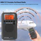 HRD-737 Portable Aircraft Band Radio Wide Frequency Receiver (Gold) - 8
