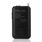 HRD-104 Mini Portable FM + AM Two Band Radio with Loudspeaker(Black) - 3