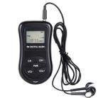 HRD-107 DSP Digital Display Portable Stereo FM Radio with Headset(Black) - 1