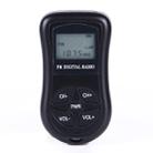 HRD-107 DSP Digital Display Portable Stereo FM Radio with Headset(Black) - 2