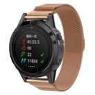 For Garmin Fenix 6S Milanese Watch Band(Rose Gold) - 1