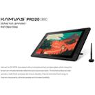 HUION Kamvas Pro 20 (2019) GT1901 5080 LPI 19.53 inch 16 Press Keys Dual Touch Bar Drawing Tablet Pen Display with Battery-Free Pen & Pen Holder - 9