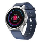 DT55 1.3 inch Round Touch Always-on Screen Smart Watch, Support Heart Rate Monitoring / Sleep Monitoring / Pedometer / Calories, Silicone Strap(Blue) - 1