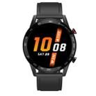 DT95 1.3 inch Round Color Screen Smart Watch, IP68 Waterproof, Support Heart Rate Blood Pressure Monitoring / Sedentary Reminder / Sleep Monitoring, Silicone Strap (Black) - 1