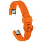 Solid Color Silicone Watch Band for FITBIT Alta / HR, Size: L(Carrot Orange) - 1