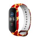 For Xiaomi Mi Band 6 / 5 / 4 / 3 Camouflage Series Silicone Watch Band(Red + Yellow) - 1