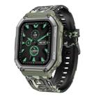 KR06 Waterproof Pedometer Sport Smart Watch, Support Heart Rate / Blood Pressure Monitoring / BT Calling (Camouflage Green) - 1