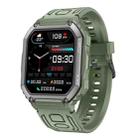 KR06 Waterproof Pedometer Sport Smart Watch, Support Heart Rate / Blood Pressure Monitoring / BT Calling(Green) - 1