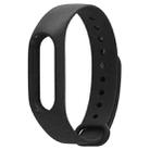 For Xiaomi Mi Band 2 (CA0600B) Colorful Wrist Bands Bracelet, Host not Included(Black) - 1