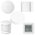 5 in 1 Original Xiaomi Mijia Intelligent Multifunctional Gateway Upgraded Version + Original Xiaomi Intelligent Mini Wireless Switch + Original Xiaomi Intelligent Mini Door Window Sensor + Original Xiaomi Intelligent Human Body Sensor + Original Xiaomi Mijia Bluetooth Temperature Humidity 2 for Xiaomi Smart Home Suite Devices, Support Android 4.0 and IOS 7.0 Above - 1