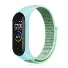 Smart Watch Nylon Woven Watch Band for Xiaomi Mi Band 3 / 4(Mint Green) - 1