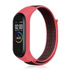 Smart Watch Nylon Woven Watch Band for Xiaomi Mi Band 3 / 4(Red Black) - 1