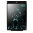 Portable 12 inch LCD Writing Tablet Drawing Graffiti Electronic Handwriting Pad Message Graphics Board Draft Paper with Writing Pen(White) - 2