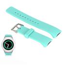 Solid Color Watch Band for Galaxy Gear S2 R720(Cyan) - 1