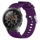 Vertical Grain Watch Band for Galaxy Watch 46mm(Purple) - 1
