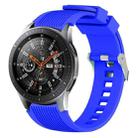 Vertical Grain Watch Band for Galaxy Watch 46mm(Sapphire Blue) - 1