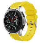 Vertical Grain Watch Band for Galaxy Watch 46mm(Yellow) - 1