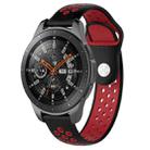 Double Color Watch Band for Galaxy Watch 46mm(Black Red) - 1