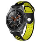 Double Color Watch Band for Galaxy Watch 46mm(Black Yellow) - 1