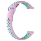 Double Color Watch Band for Galaxy Watch 46mm(Mint Green + Light Pink) - 2