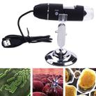 1000X Magnifier 0.3MP Image Sensor USB Digital Microscope with 8 LED & Professional Stand(Black) - 1