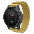 For Garmin Fenix 7S Milanese Watch Band (Gold) - 1