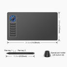 VEIKK A15PRO 10x6 inch 5080 LPI Type-C Interface Smart Touch Electronic Graphic Tablet (Blue) - 10