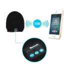 Square Textured Knitted Bluetooth Headset Warm Winter Hat with Mic for Boy & Girl & Adults(Black) - 8