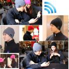 Square Textured Knitted Bluetooth Headset Warm Winter Hat with Mic for Boy & Girl & Adults(Black) - 9