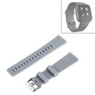 For Fitbit Versa / Versa 2 Simple Fashion Silicone Watch Band(Grey) - 1