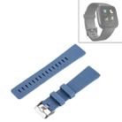 For Fitbit Versa / Versa 2 Simple Fashion Silicone Watch Band(Blue) - 1