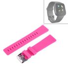 For Fitbit Versa / Versa 2 Simple Fashion Silicone Watch Band(Magenta) - 1