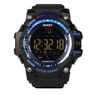 EX16 1.12 Inch FSTN LCD Full Angle Screen Display Sport Smart Watch, IP67 Waterproof, Support Pedometer / Stopwatch / Alarm / Notification Remind / Call Notify / Camera Remote Control / Calories Burned, Compatible with Android and iOS Phones(Blue) - 1