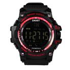 EX16 1.12 Inch FSTN LCD Full Angle Screen Display Sport Smart Watch, IP67 Waterproof, Support Pedometer / Stopwatch / Alarm / Notification Remind / Call Notify / Camera Remote Control / Calories Burned, Compatible with Android and iOS Phones(Red) - 1