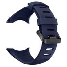 For Sunnto Core Series Square Steel Buckle Silicone TPU Watch Band(Dark Blue) - 1