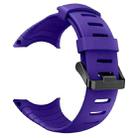 For Sunnto Core Series Square Steel Buckle Silicone TPU Watch Band(Purple) - 1