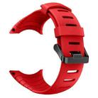 For Sunnto Core Series Square Steel Buckle Silicone TPU Watch Band(Red) - 1
