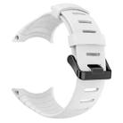 For Sunnto Core Series Square Steel Buckle Silicone TPU Watch Band(White) - 1